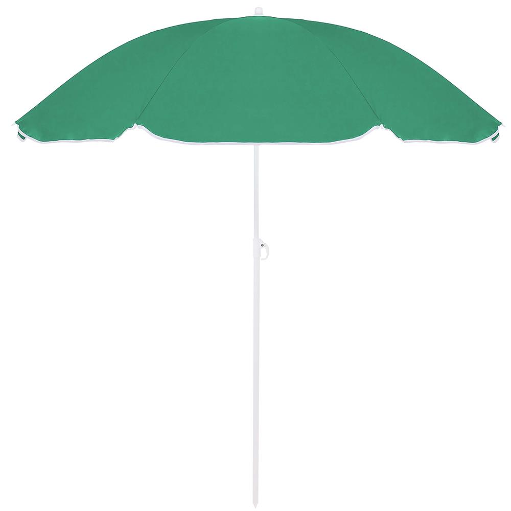 Umbrela de plaja pliabila cu inclinare reglabila, diametru 160 cm, verde Household NewTrend