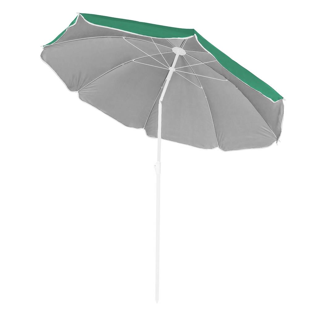 Umbrela de plaja pliabila cu inclinare reglabila, diametru 160 cm, verde Household NewTrend
