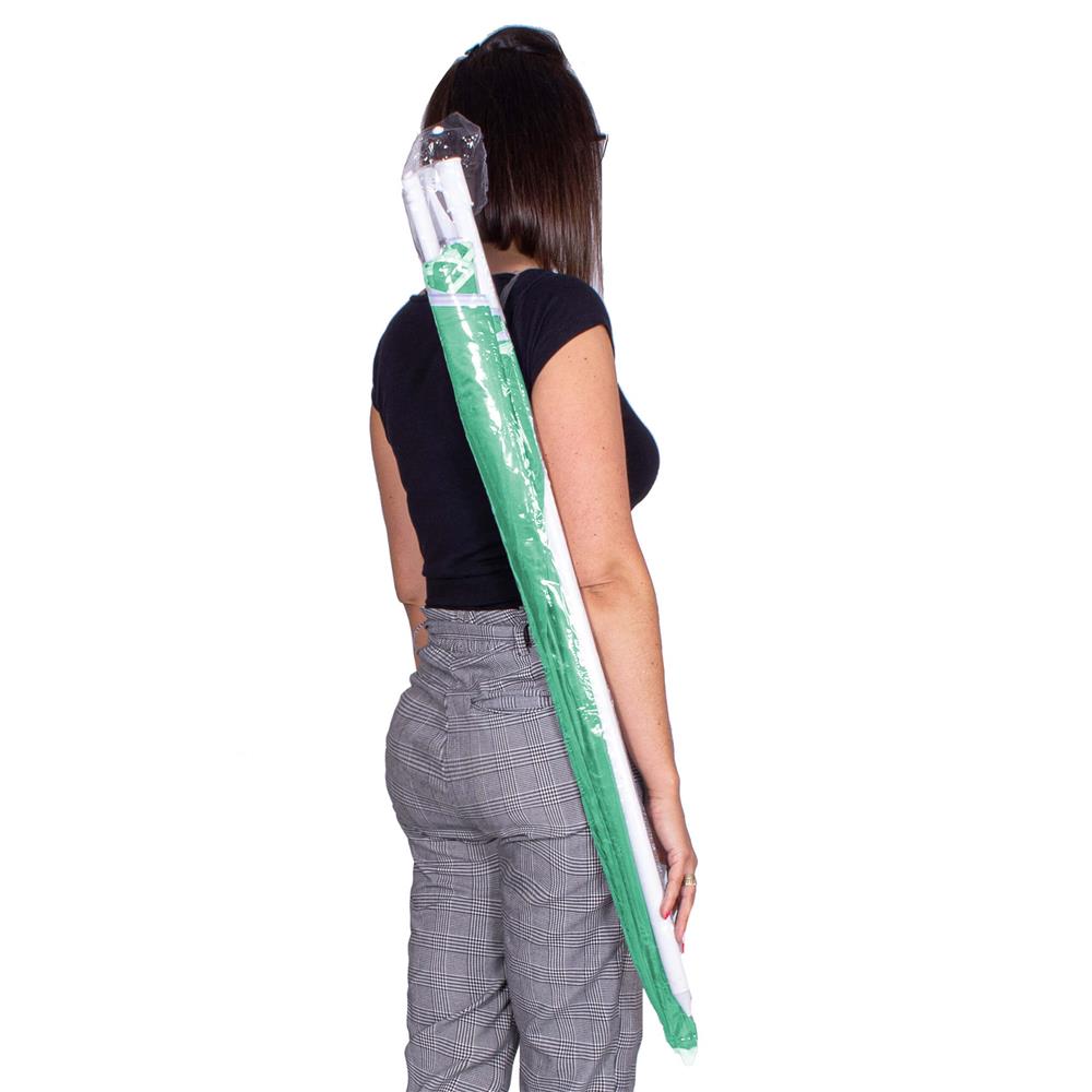 Umbrela de plaja pliabila cu inclinare reglabila, diametru 160 cm, verde Household NewTrend