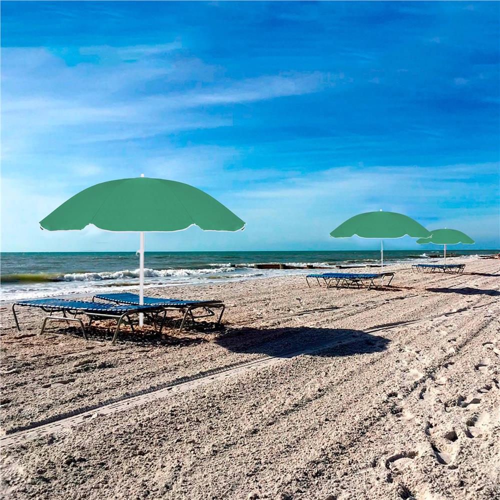 Umbrela de plaja pliabila cu inclinare reglabila, diametru 160 cm, verde Household NewTrend