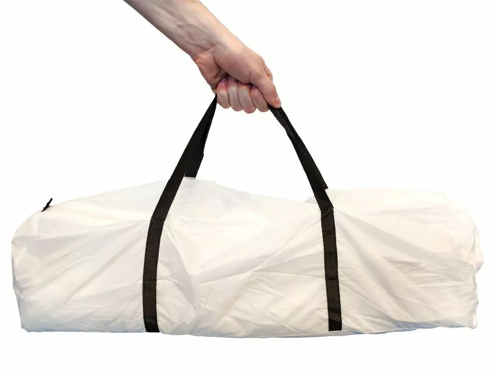 Pavilion gradina 350x350x230 cm, structura fibra de sticla, acoperis poliester impermeabil, verde cu alb Household NewTrend