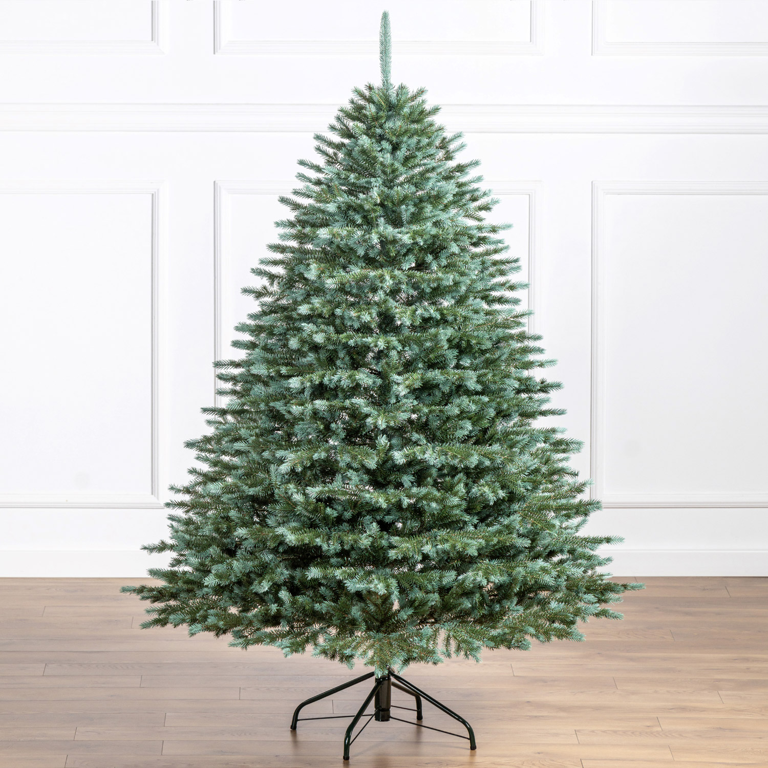 Brad artificial Christmas Deluxe by Sersimo, Alaska verde argintiu, integral 3D, 180cm Household NewTrend