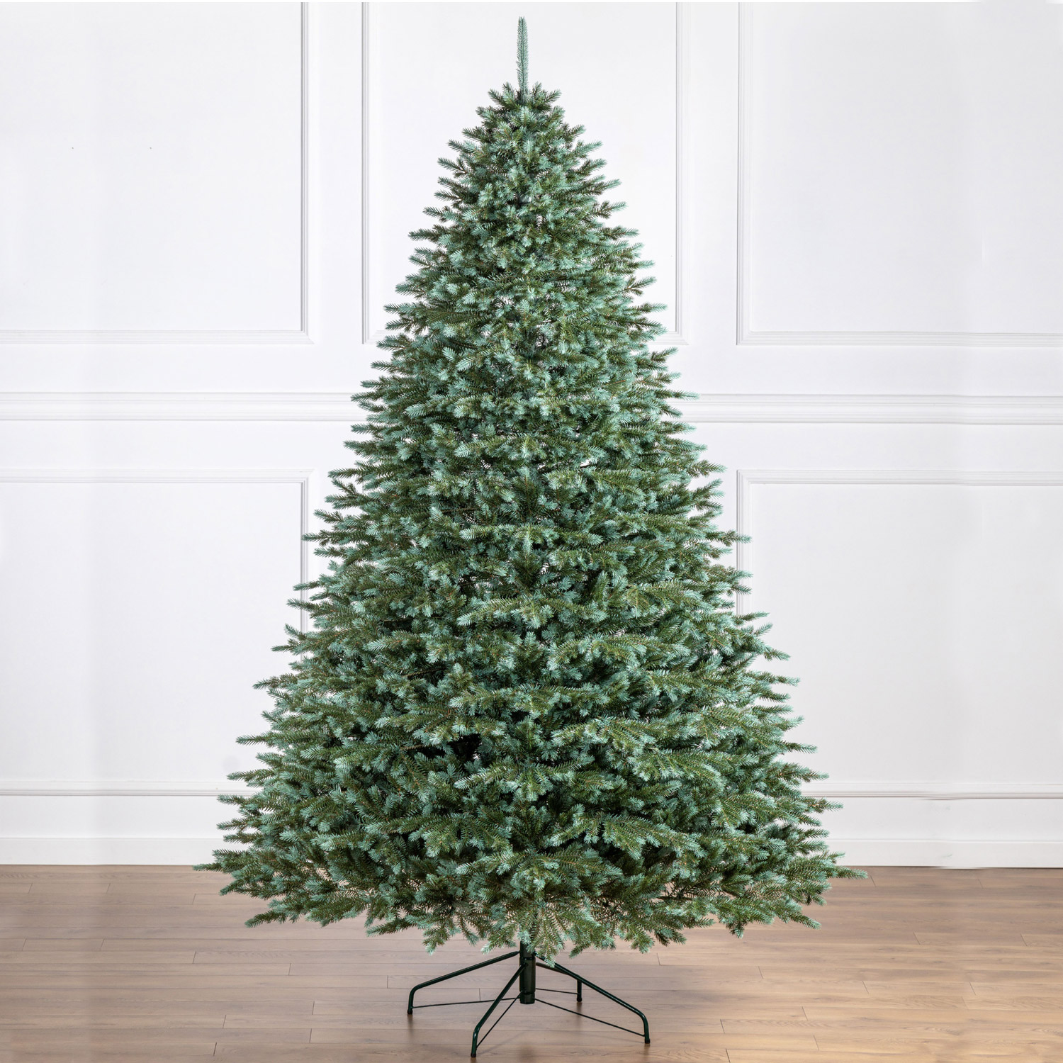 Brad artificial Christmas Deluxe by Sersimo, Alaska verde argintiu, integral 3D, 230cm Household NewTrend