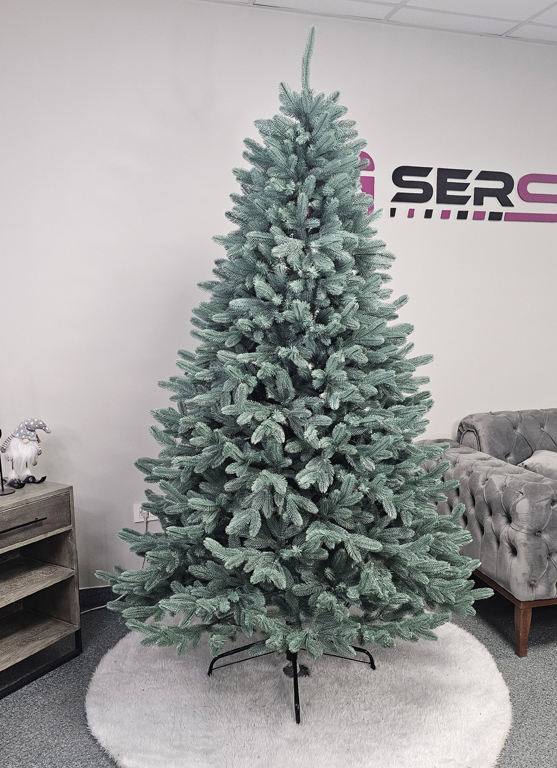 Brad artificial Christmas Deluxe by Sersimo, Laponia Select argintiu, integral 3D, 230cm Household NewTrend