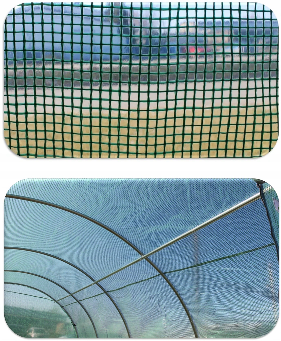 Sera de gradina, tip tunel cu cadru metalic, 300x600cm, verde, 18mp (ventilatie suplimentara) Household NewTrend
