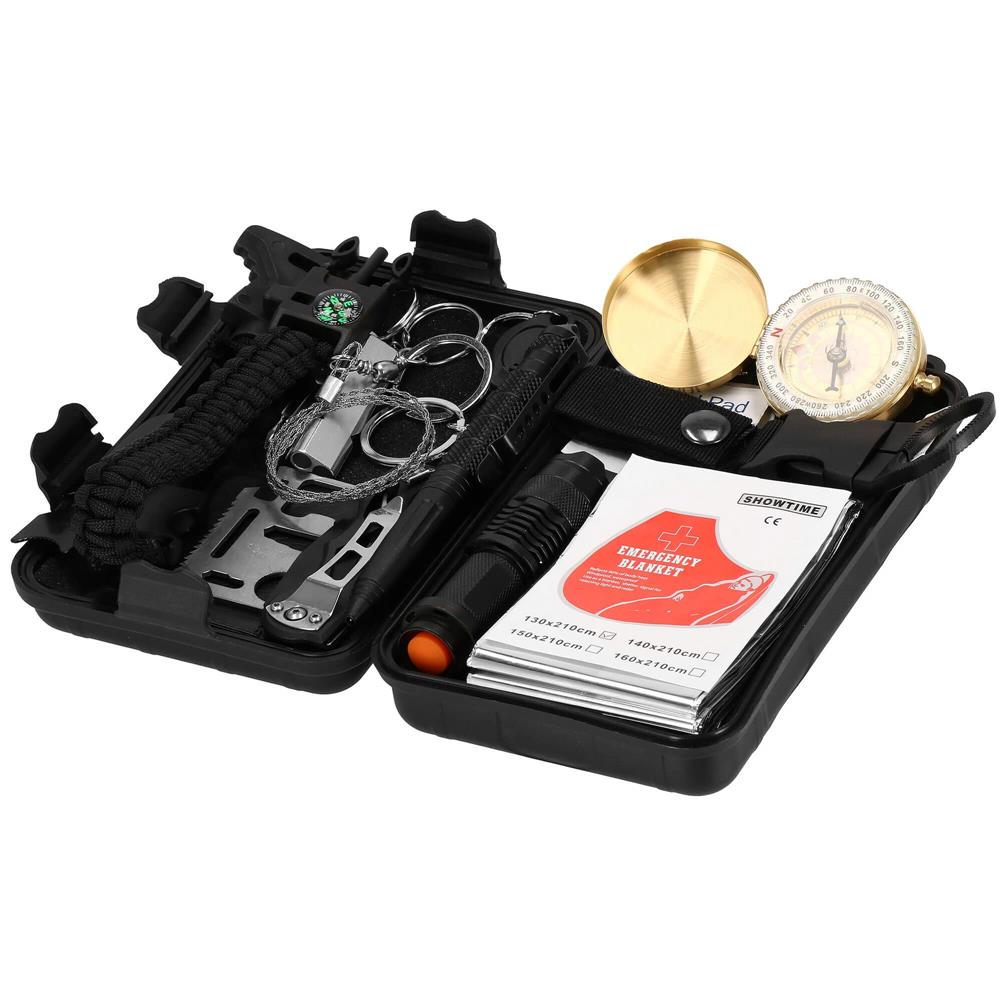 Kit de supravietuire turistic multifunctional camping, vanatoare, pescuit, 19 piese Household NewTrend