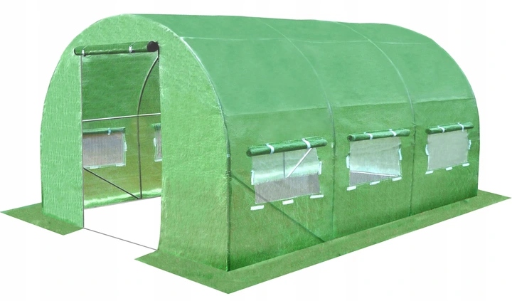 Sera de gradina, tip tunel cu cadru metalic, 250x400cm, 10mp (3 segmente) Household NewTrend