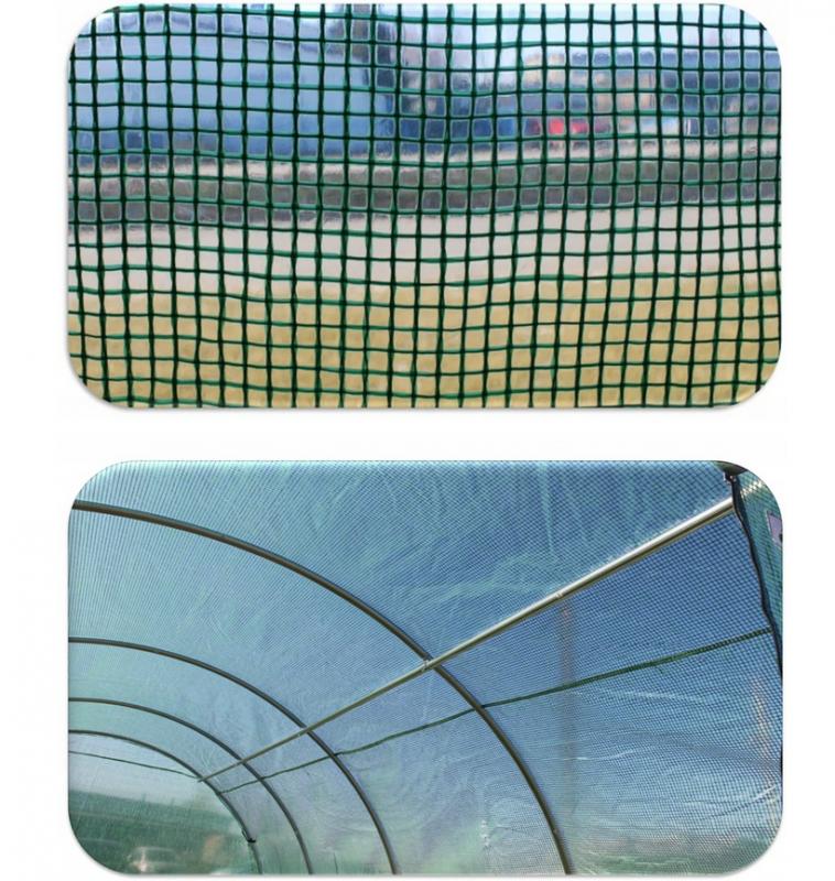 Sera de gradina, tip tunel cu cadru metalic, 250x400x200cm, alba, 10mp Household NewTrend