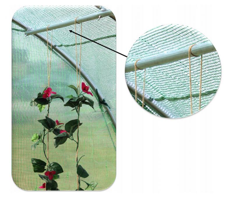 Sera de gradina, tip tunel cu cadru metalic, 250x400x200cm, alba, 10mp Household NewTrend