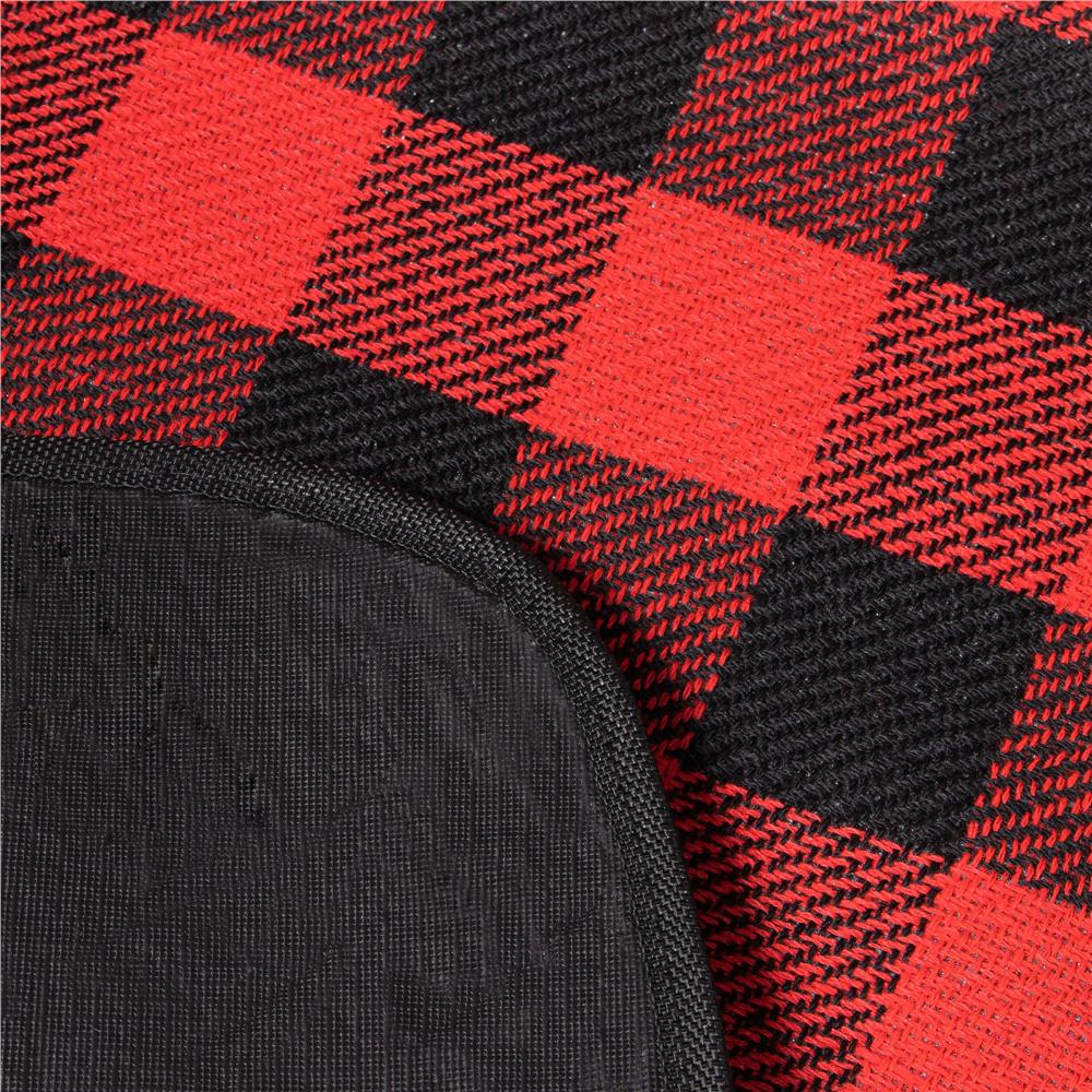 Patura pentru picnic sau plaja, cu folie izolatoare si maner, 150x200cm, rosu negru Household NewTrend