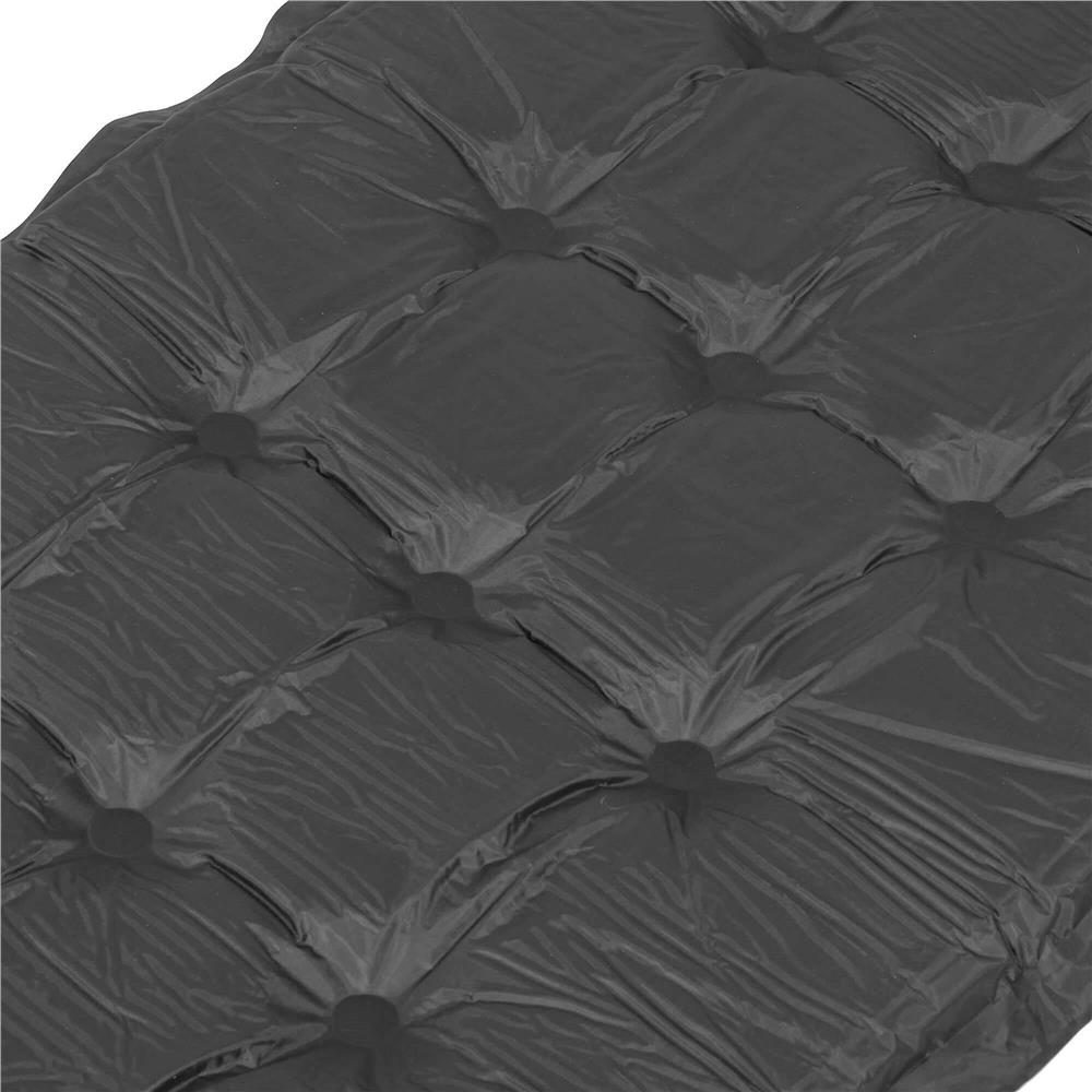 Saltea plabila cu perna din spuma poliuretanica, cu autoumflare, 193x68x3.5cm, gri Household NewTrend