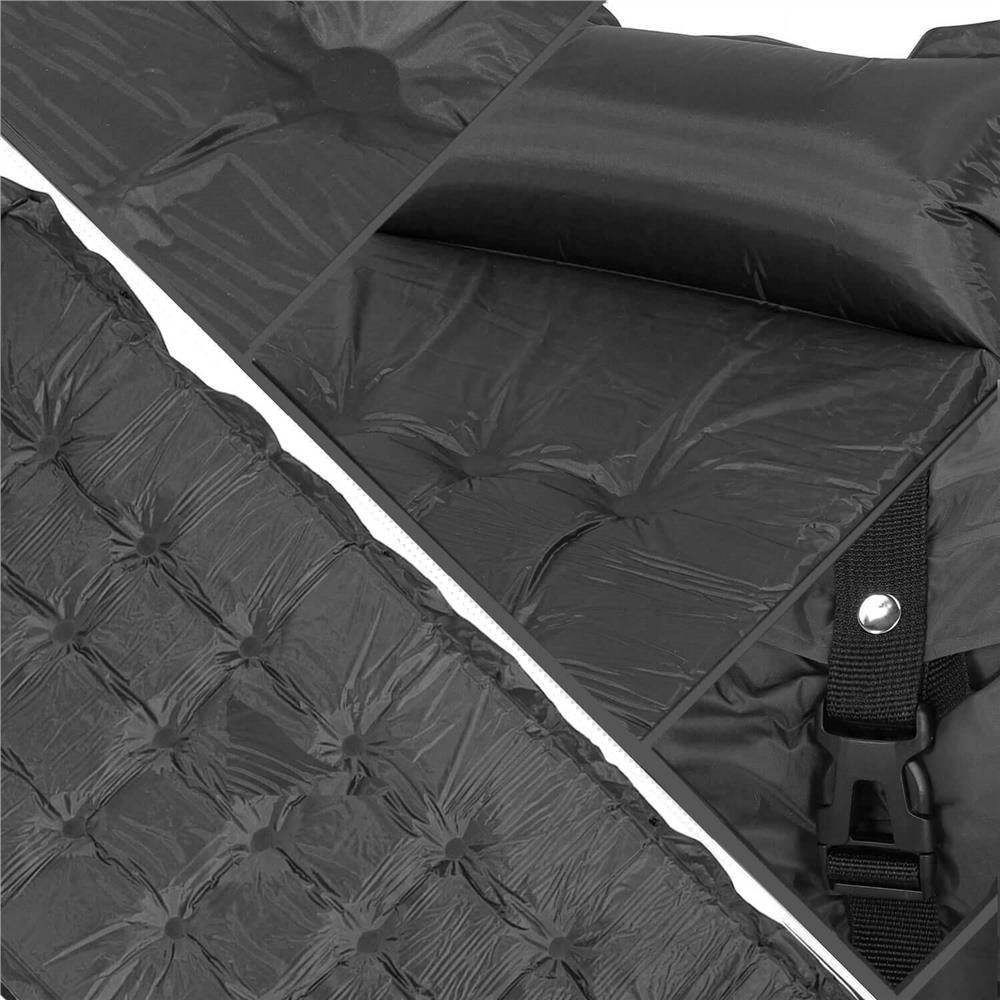 Saltea plabila cu perna din spuma poliuretanica, cu autoumflare, 193x68x3.5cm, gri Household NewTrend