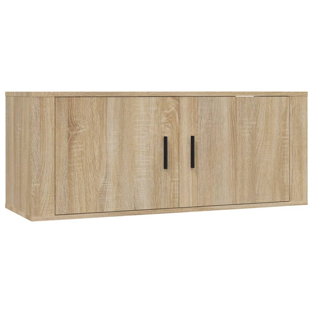 Dulapuri TV montate pe perete 3 buc stejar sonoma 100x34,5x40cm GartenMobel Dekor