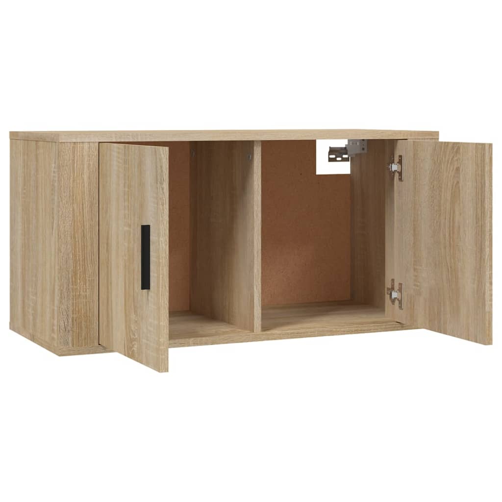 Dulapuri TV montate pe perete 3 buc stejar sonoma 80x34,5x40 cm GartenMobel Dekor