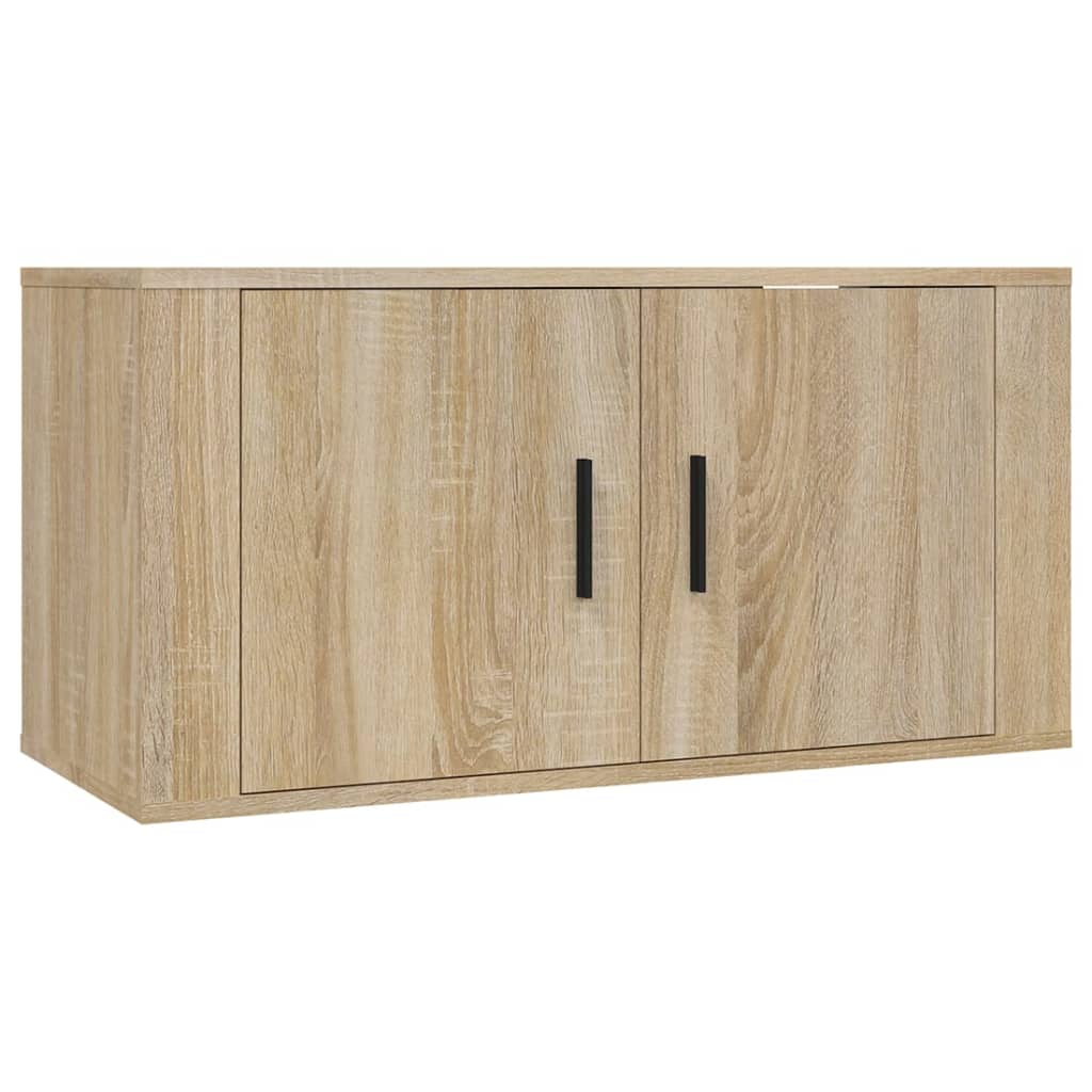 Dulapuri TV montate pe perete 3 buc stejar sonoma 80x34,5x40 cm GartenMobel Dekor