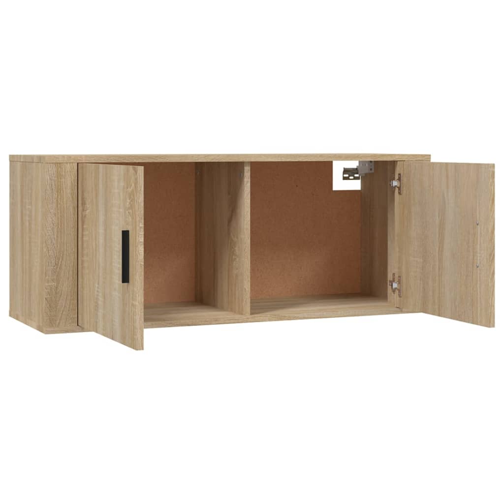 Set dulap TV, 3 piese, stejar sonoma, lemn prelucrat GartenMobel Dekor