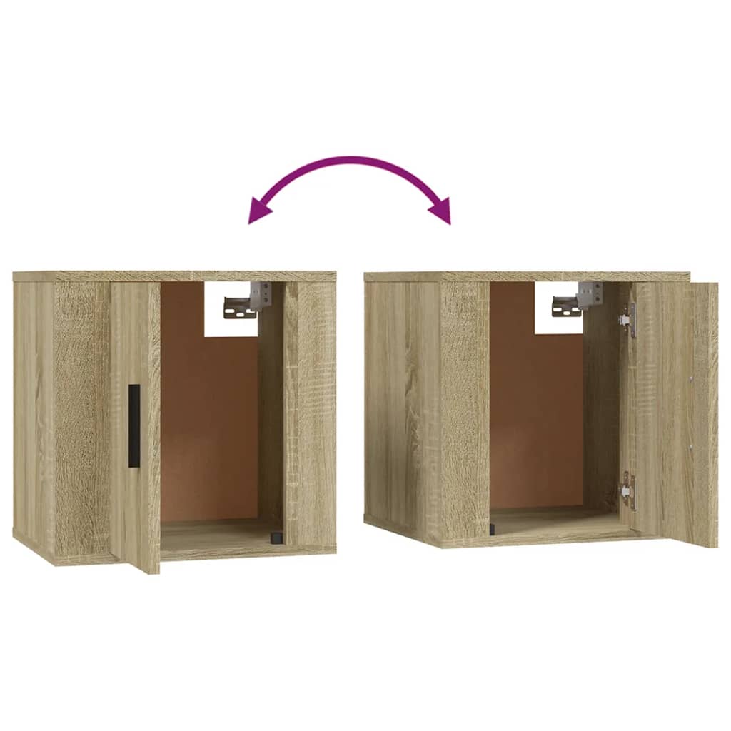 Set dulap TV, 3 piese, stejar sonoma, lemn prelucrat GartenMobel Dekor