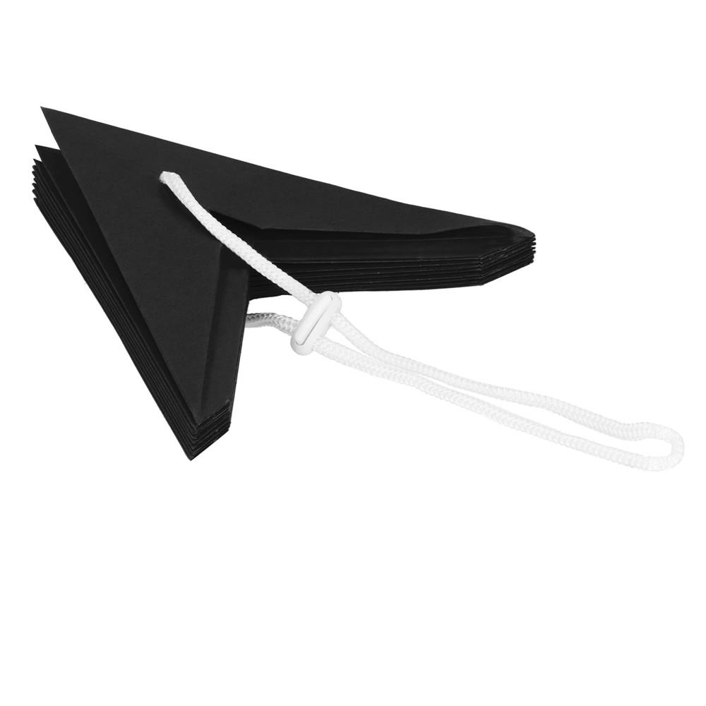 Stea decorativa 3D din hartie, cu 9 colturi, 30cm, neagra Household NewTrend