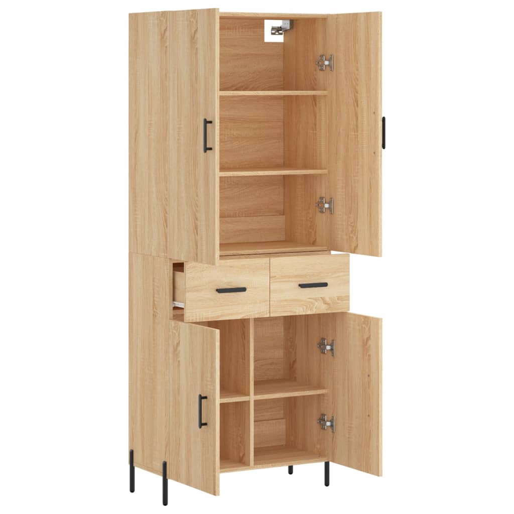 Dulap înalt, stejar sonoma, 69,5x34x180 cm, lemn compozit GartenMobel Dekor