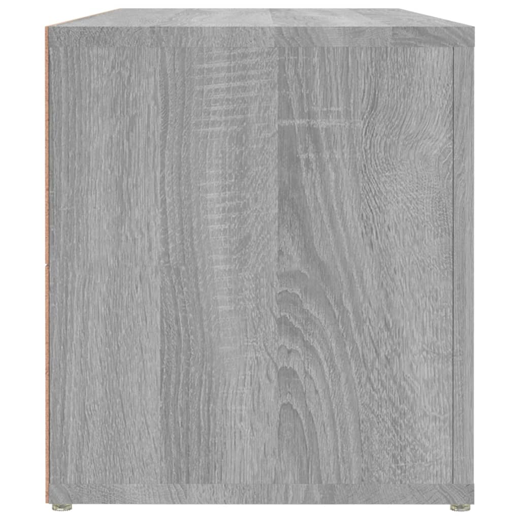 Comodă TV, gri sonoma, 100x31,5x35 cm, lemn prelucrat GartenMobel Dekor