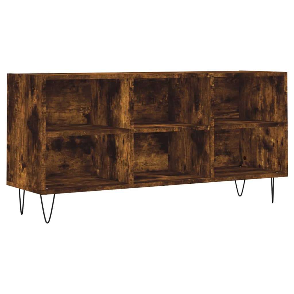 Comodă TV, stejar fumuriu, 103,5x30x50 cm, lemn compozit GartenMobel Dekor