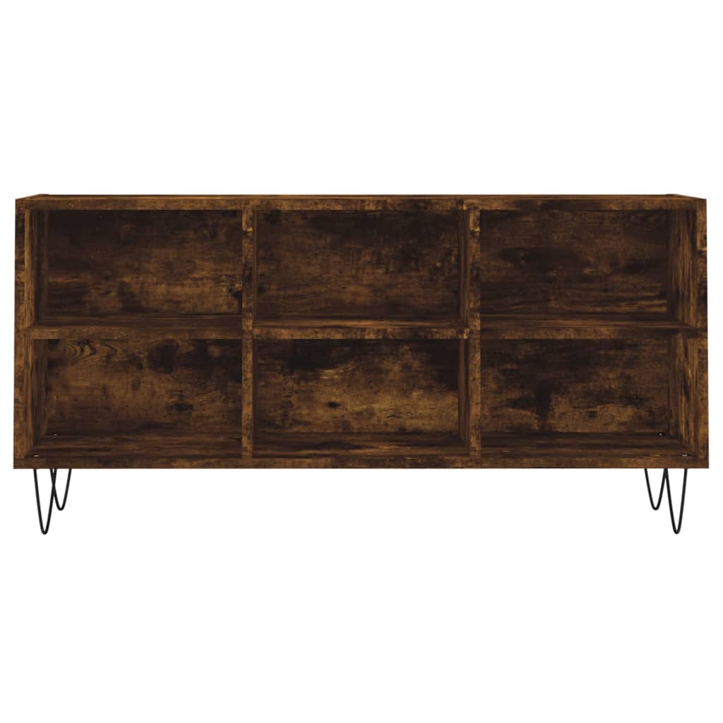 Comodă TV, stejar fumuriu, 103,5x30x50 cm, lemn compozit GartenMobel Dekor