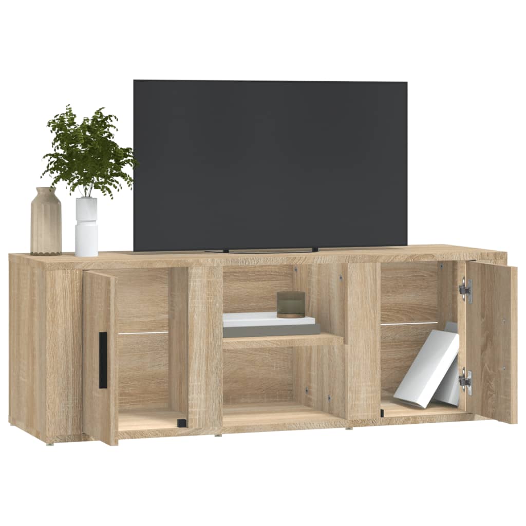 Comodă TV, stejar sonoma, 100x31,5x35 cm, lemn prelucrat GartenMobel Dekor