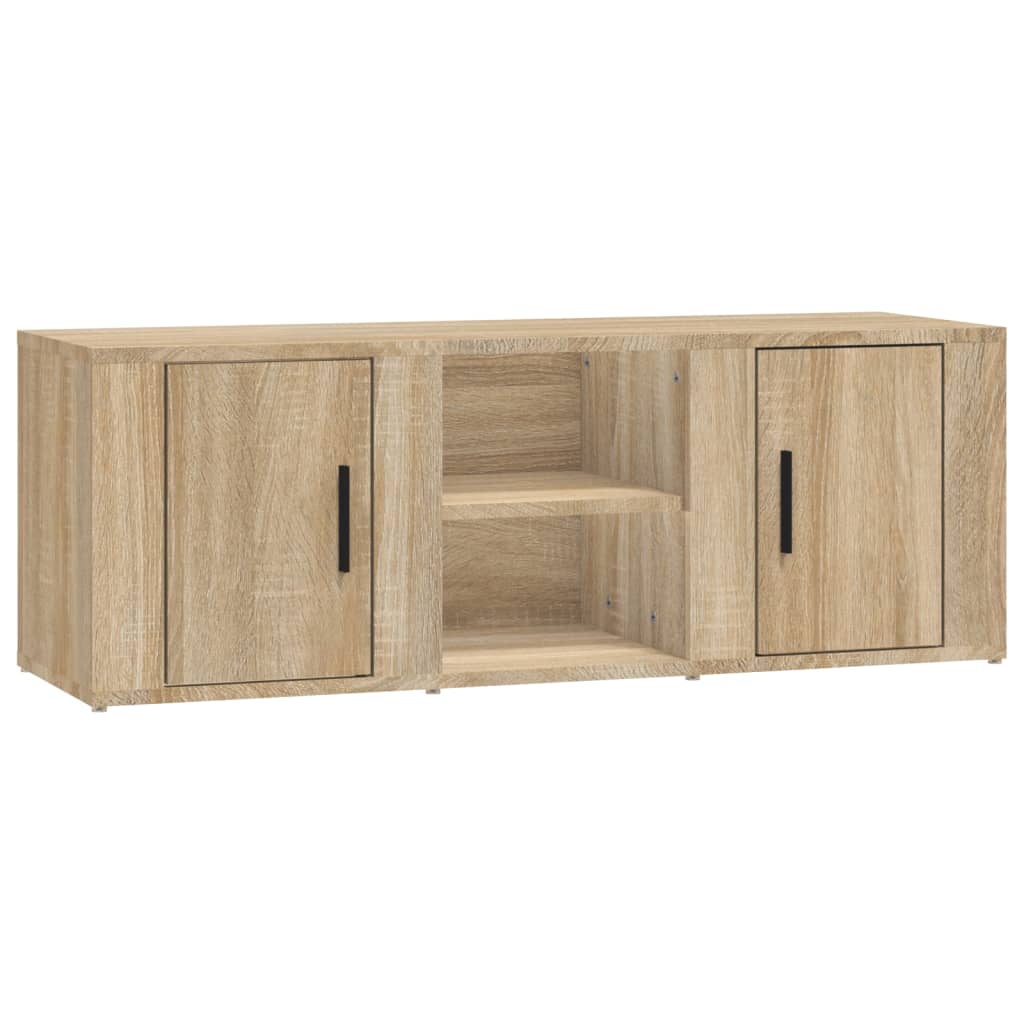 Comodă TV, stejar sonoma, 100x31,5x35 cm, lemn prelucrat GartenMobel Dekor