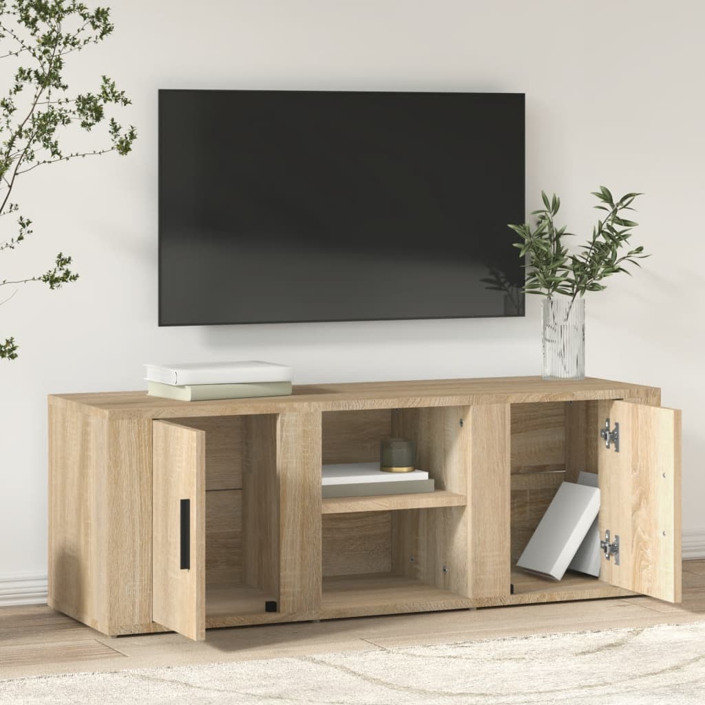 Comodă TV, stejar sonoma, 100x31,5x35 cm, lemn prelucrat GartenMobel Dekor