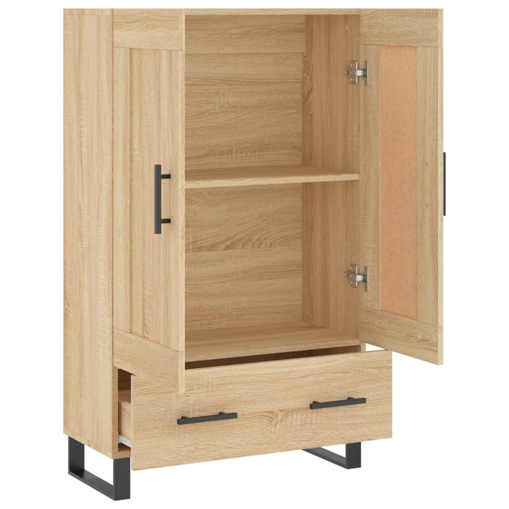 Dulap înalt, stejar Sonoma, 69,5x31x115 cm, lemn prelucrat GartenMobel Dekor