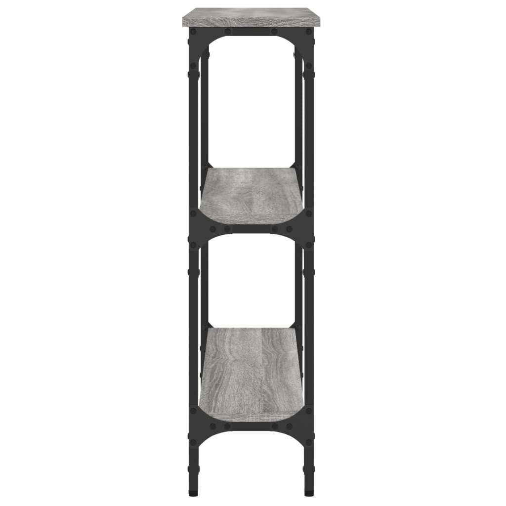 Măsuță consolă, gri sonoma, 75x22,5x75 cm, lemn prelucrat GartenMobel Dekor