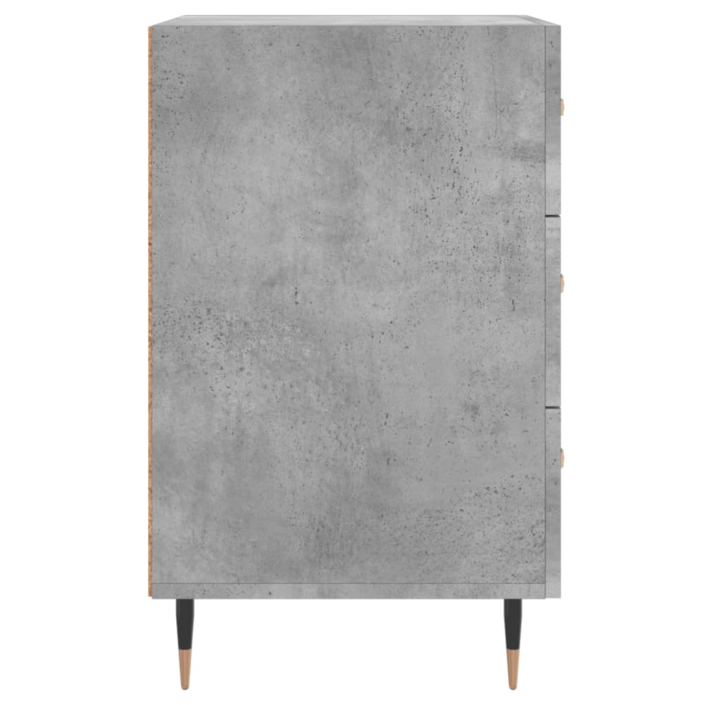 Noptieră, gri beton, 40x40x66 cm, lemn compozit GartenMobel Dekor