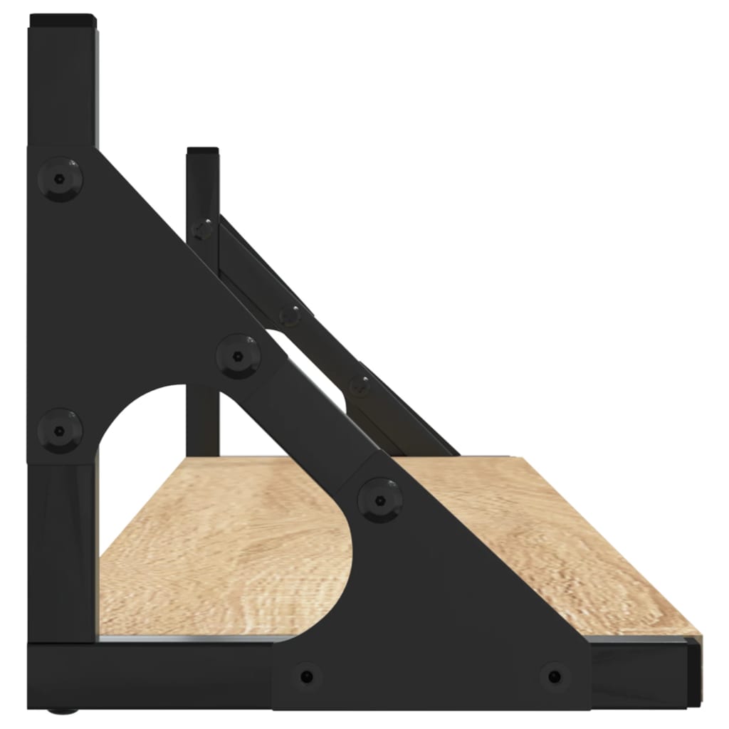 Dulapuri de perete, 2 buc., stejar sonoma, 80x15x15,5 cm, lemn GartenMobel Dekor