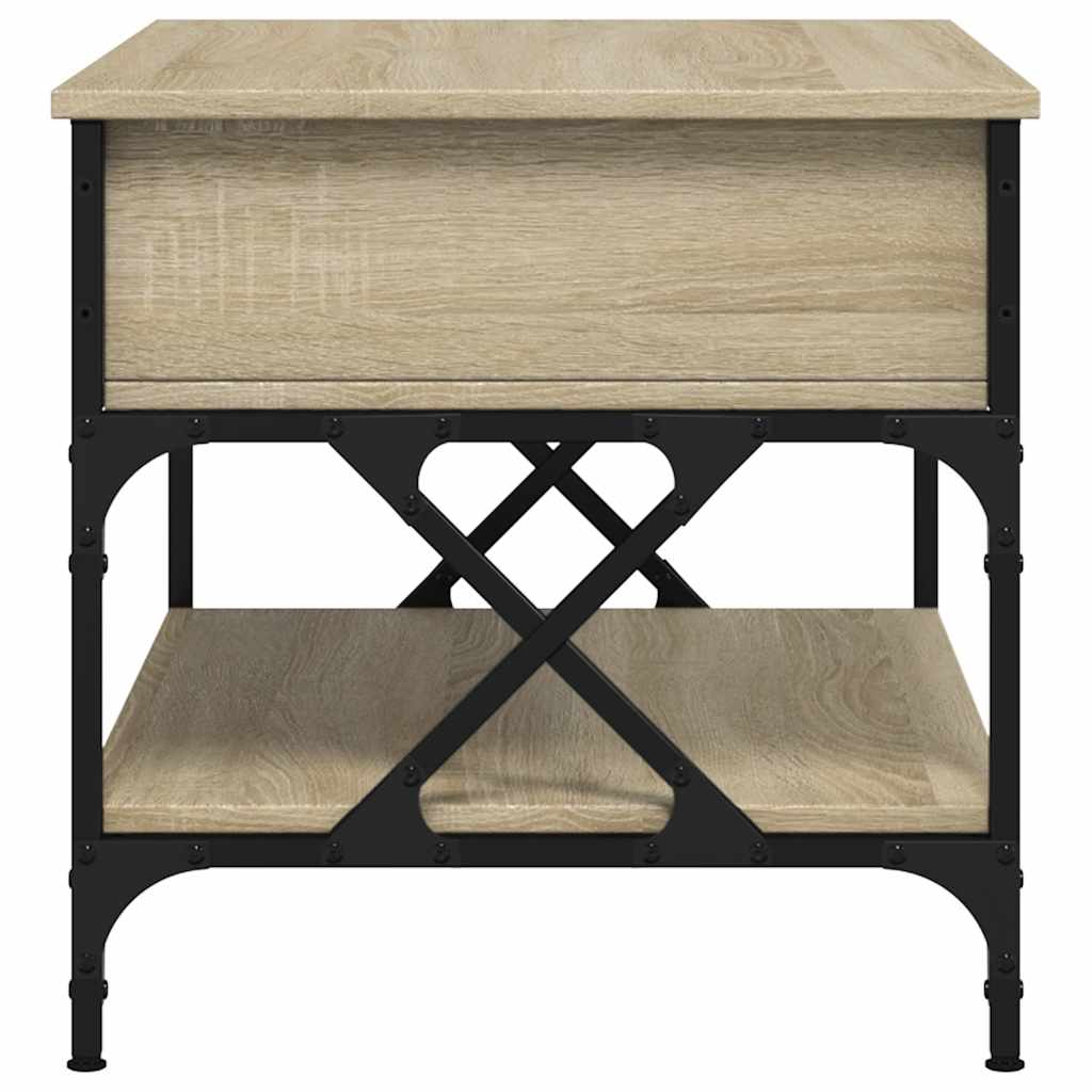 Măsuță de cafea, 70x50x50 cm, lemn prelucrat și metal GartenMobel Dekor