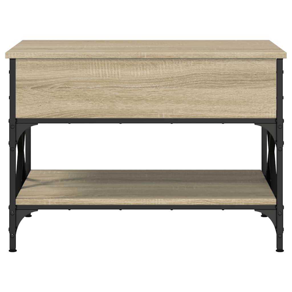Măsuță de cafea, 70x50x50 cm, lemn prelucrat și metal GartenMobel Dekor