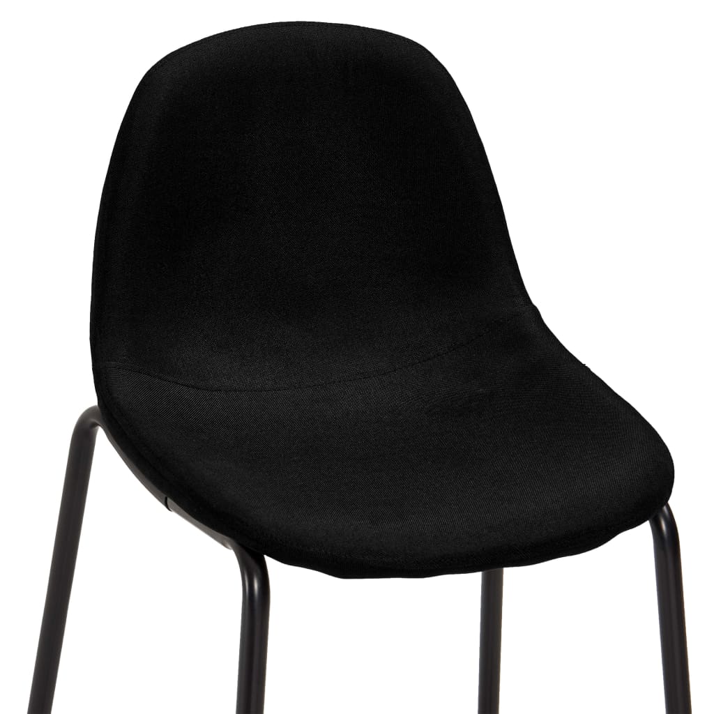Set mobilier de bar, 5 piese, negru, material textil GartenMobel Dekor