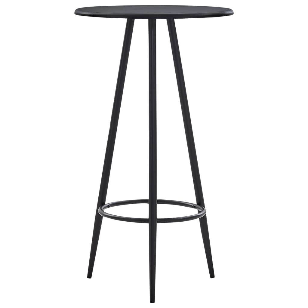 Set mobilier de bar, 5 piese, negru, material textil GartenMobel Dekor