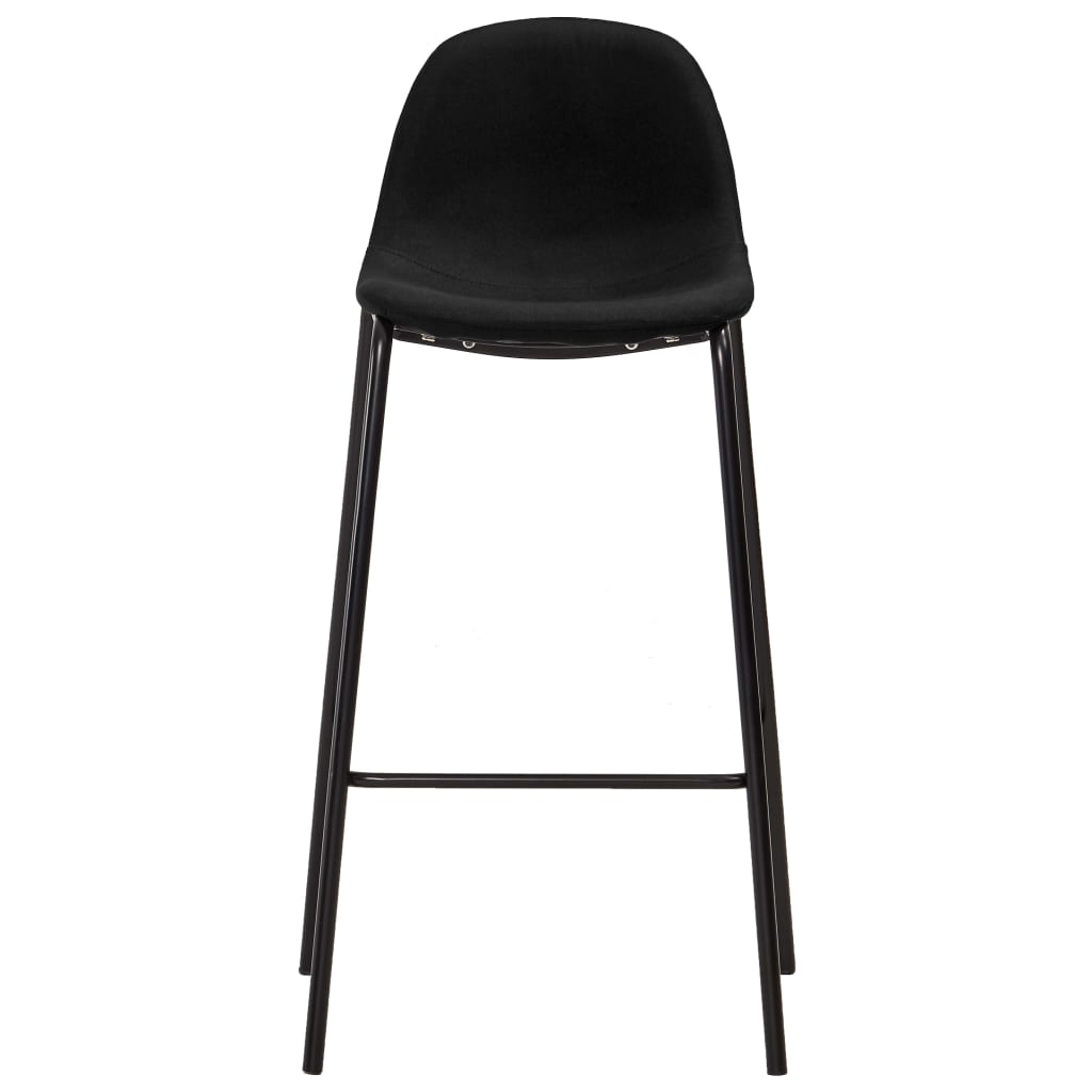 Set mobilier de bar, 5 piese, negru, material textil GartenMobel Dekor