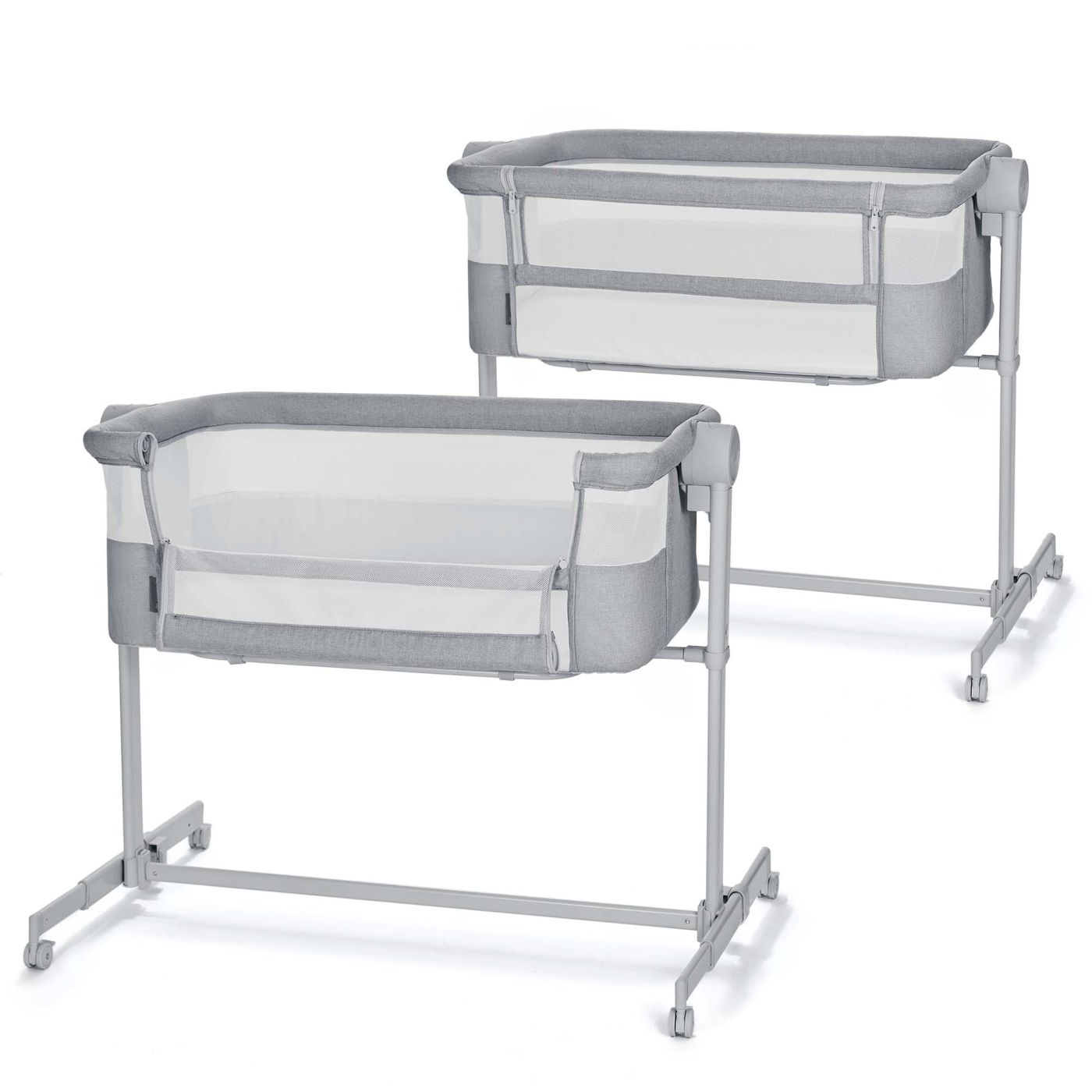 PATUT CO-SLEEPER KINDERKRAFT NESTE UP, FULL LIGHT GREY SuperHeroes ToysZone
