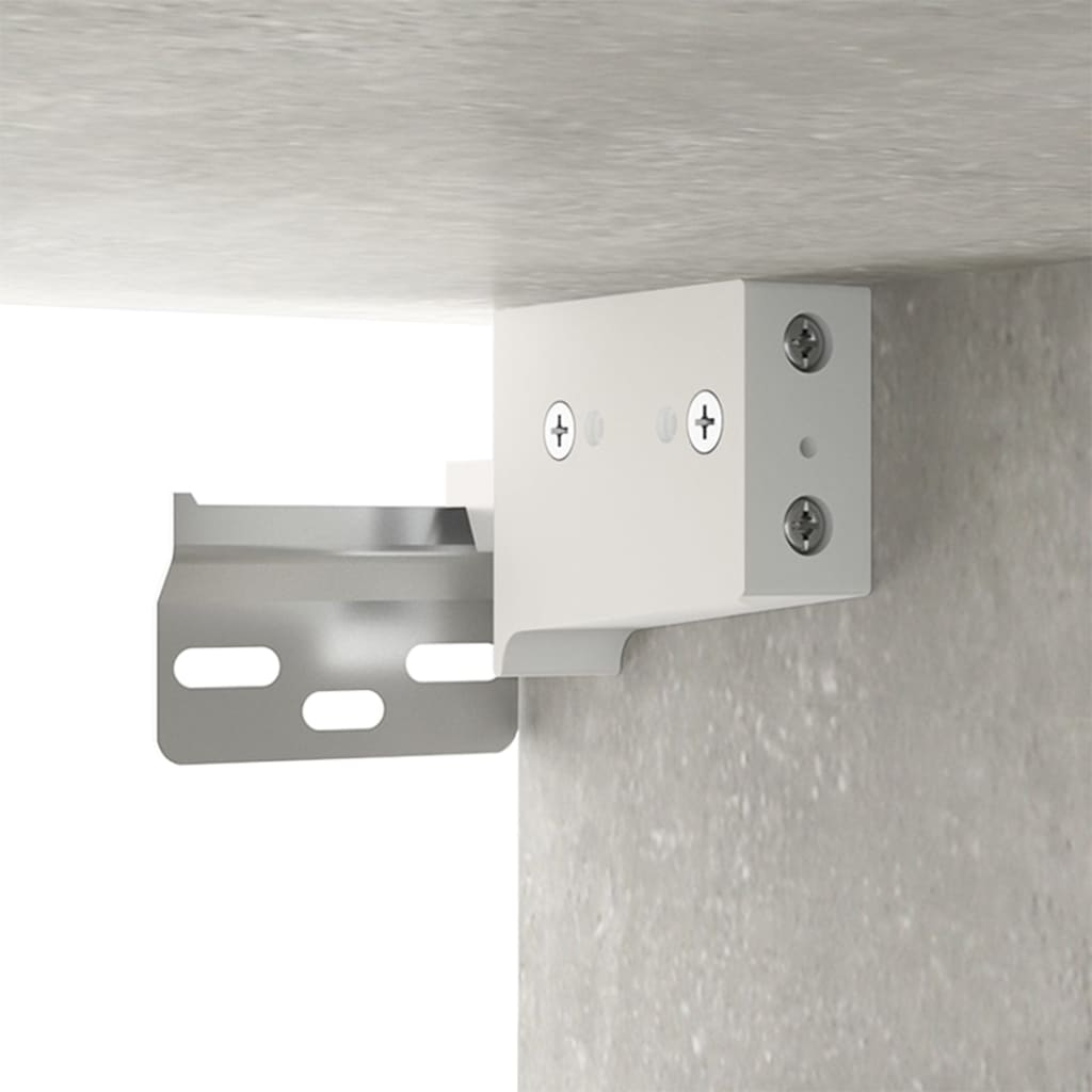 Dulapuri TV montate pe perete, 2 buc., gri beton, 100x34,5x40cm GartenMobel Dekor