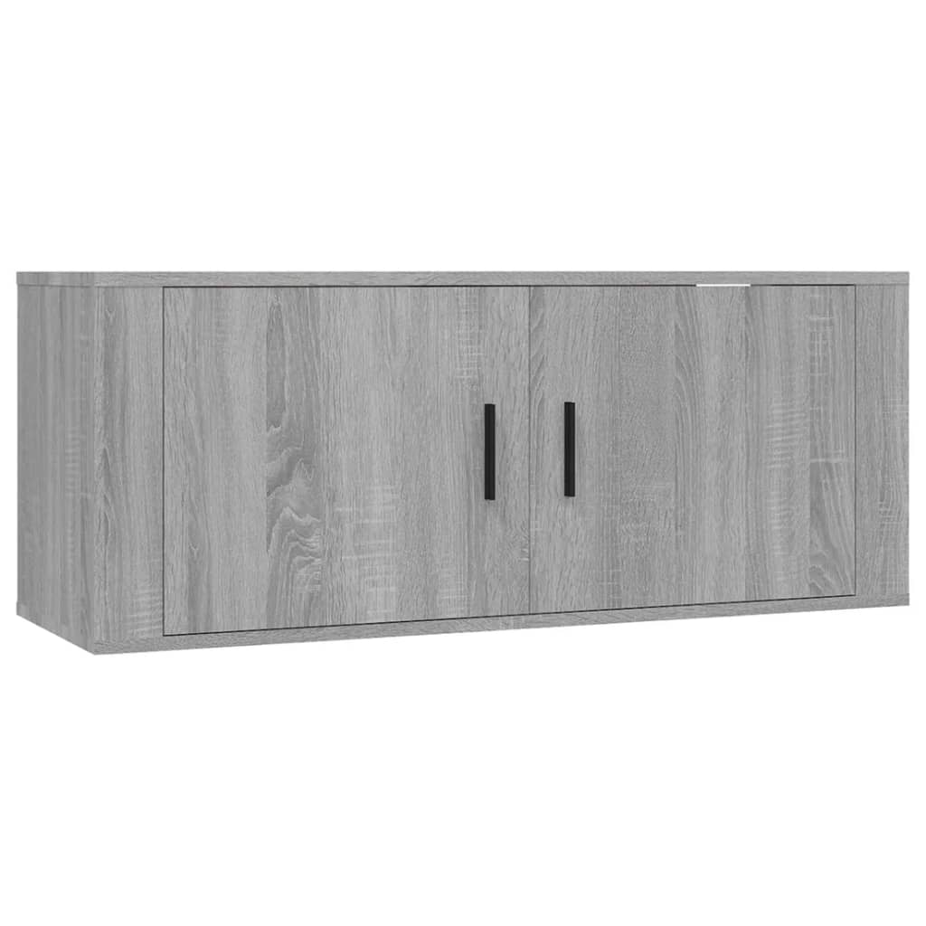 Dulapuri TV montate pe perete 2 buc. gri sonoma, 100x34,5x40 cm GartenMobel Dekor