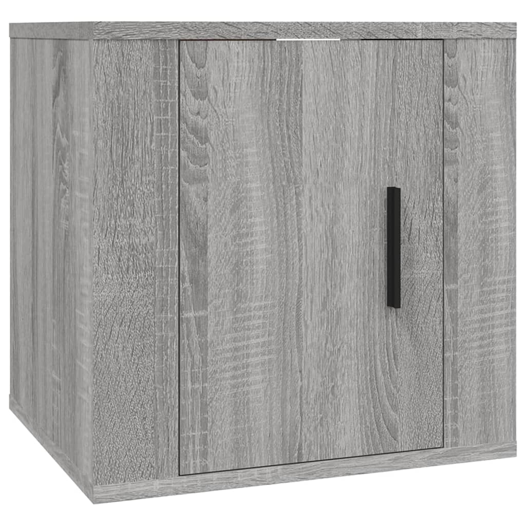 Set dulap TV, 3 piese, gri sonoma, lemn prelucrat GartenMobel Dekor