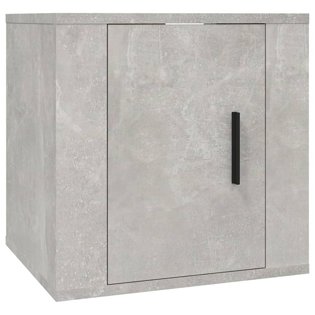 Set dulapuri TV, 3 piese, gri beton, lemn prelucrat GartenMobel Dekor