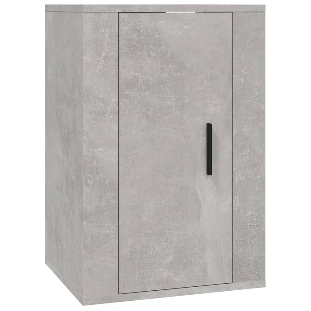 Set dulapuri TV, 3 piese, gri beton, lemn prelucrat GartenMobel Dekor