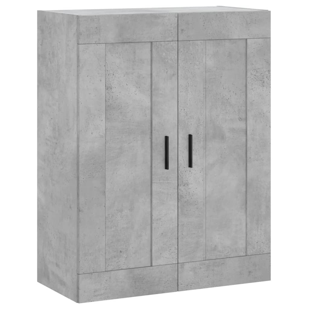 Dulap înalt, gri beton, 69,5x34x180, lemn compozit GartenMobel Dekor