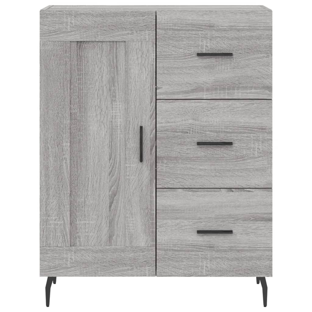 Dulap înalt, gri sonoma, 69,5x34x180 cm, lemn compozit GartenMobel Dekor