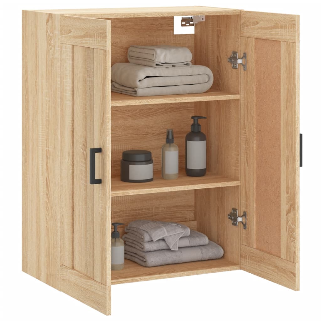 Dulap TV pe perete stejar sonoma, 69,5x34x90 cm, lemn prelucrat GartenMobel Dekor