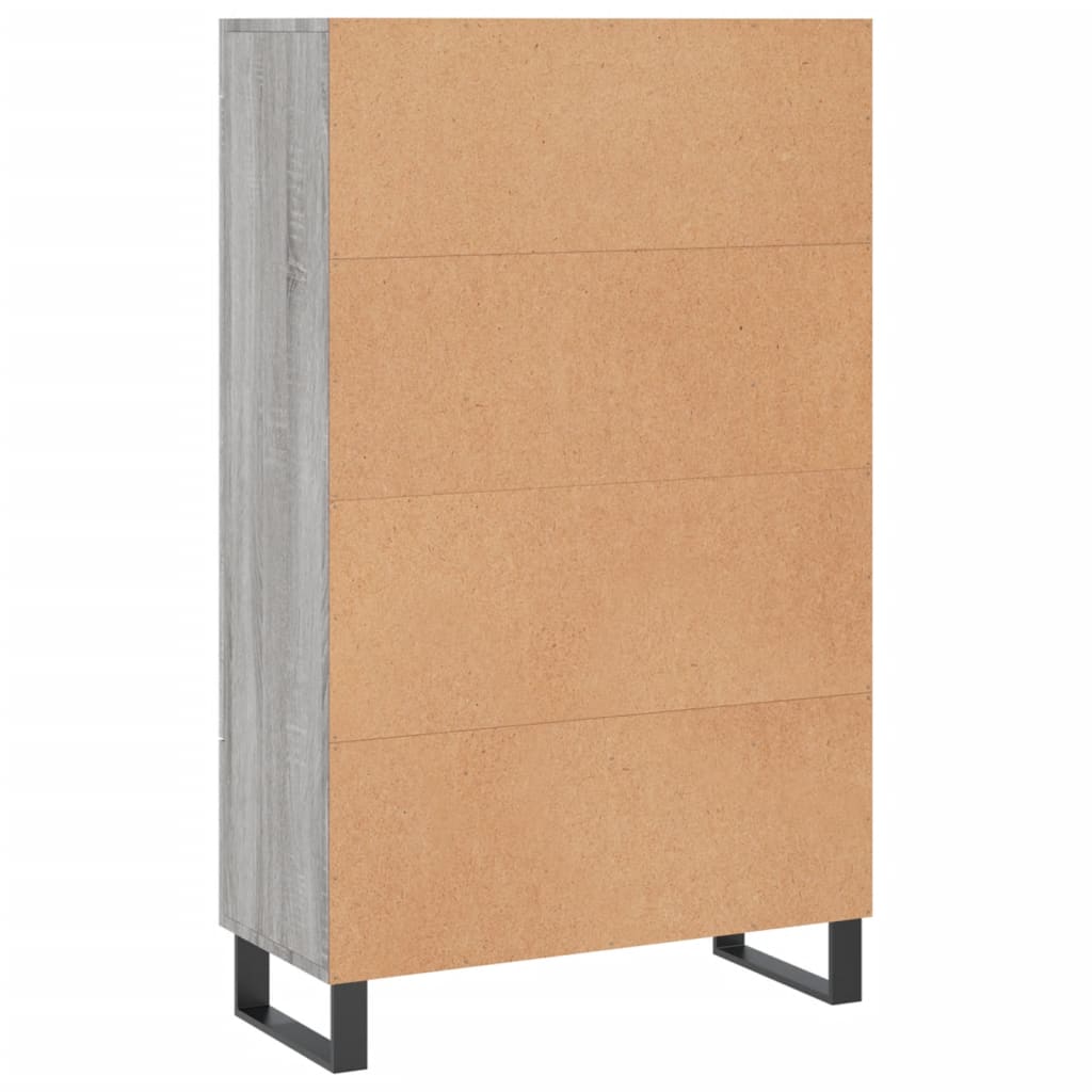 Dulap gri Sonoma 69,5x31x115 cm, lemn prelucrat GartenMobel Dekor