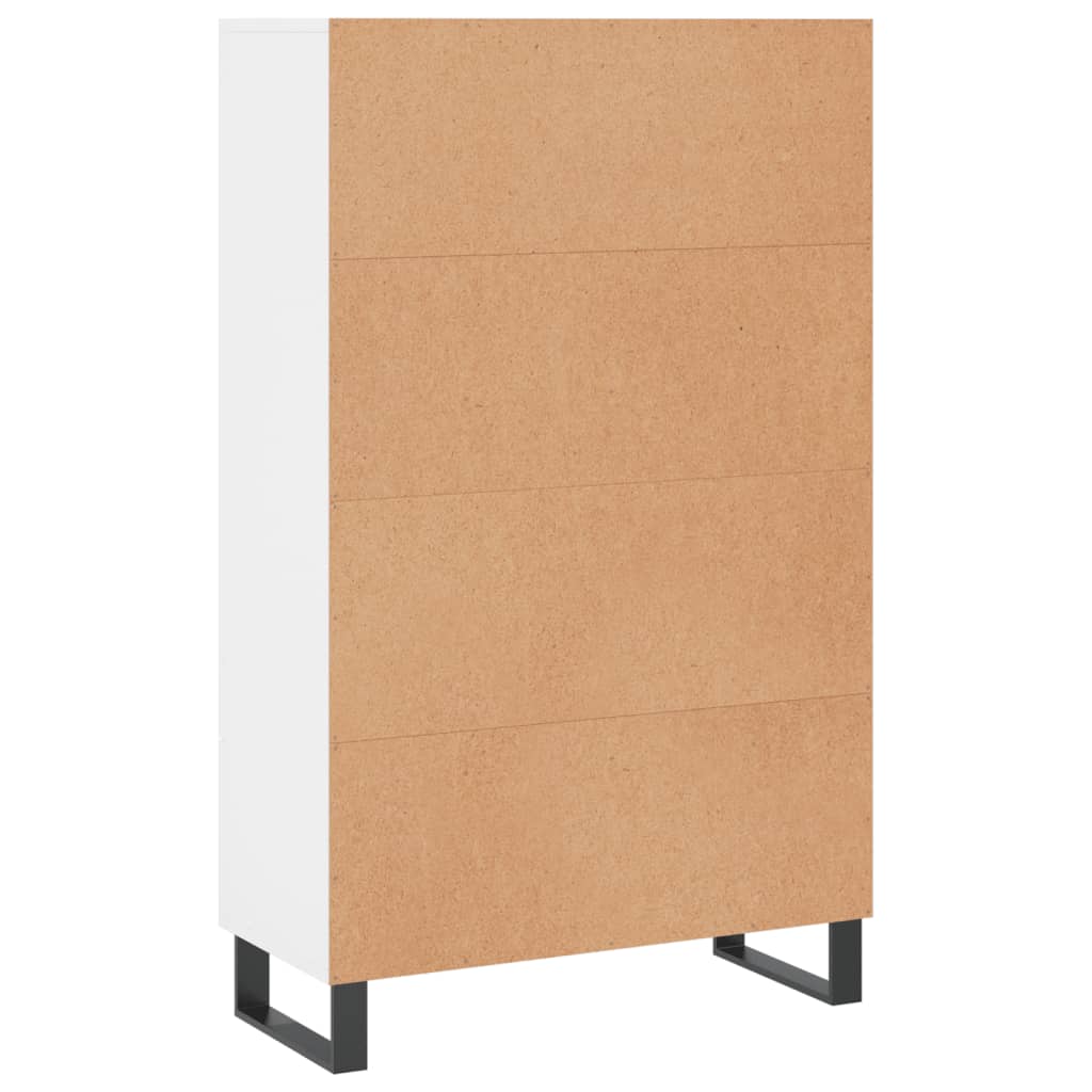 Dulap înalt, alb, 69,5x31x115 cm, lemn prelucrat GartenMobel Dekor