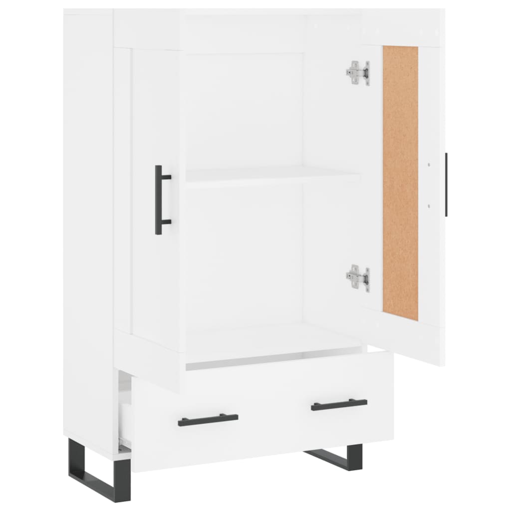 Dulap înalt, alb, 69,5x31x115 cm, lemn prelucrat GartenMobel Dekor